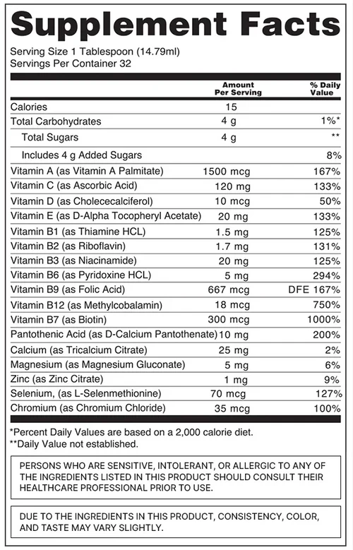 Nutraburst Liquid Multivitamin