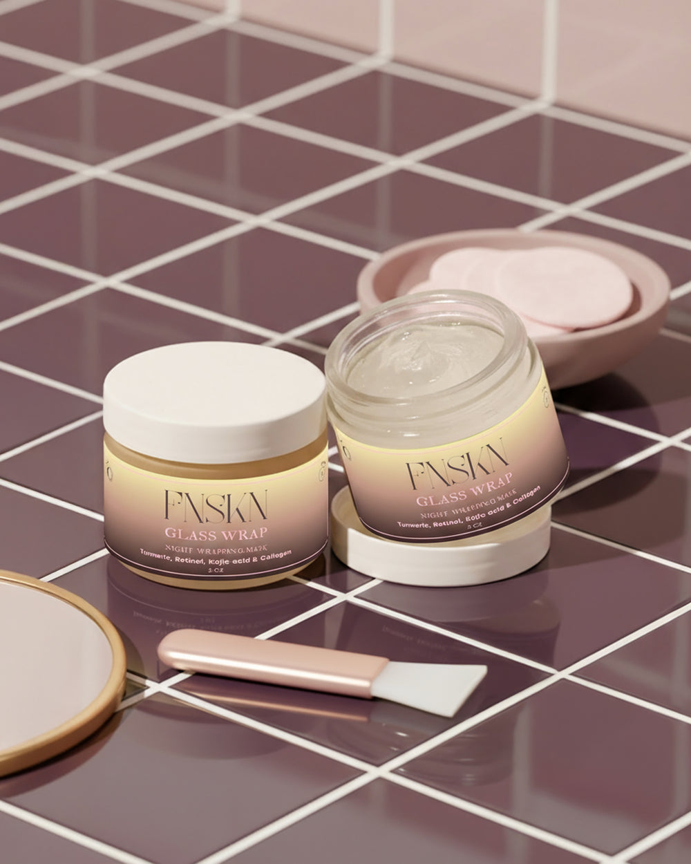 Glass Wrap – Turmeric + Retinol Nighttime Wrapping Mask